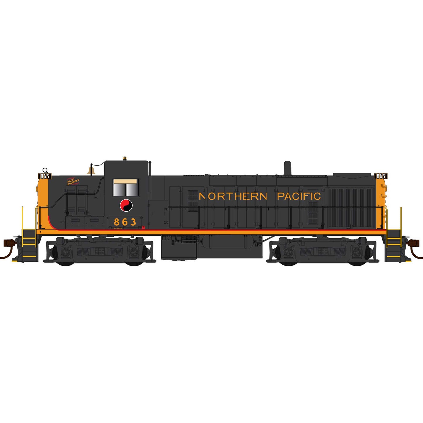 HO Alco RS-3 DCC/Sound NP #863 (BOW25296)