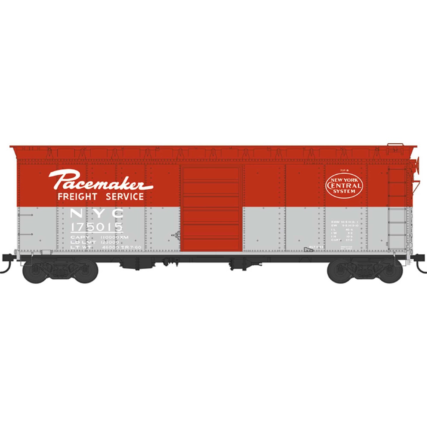 HO 40ft Boxcar NYC Pacemaker (BOW43163)