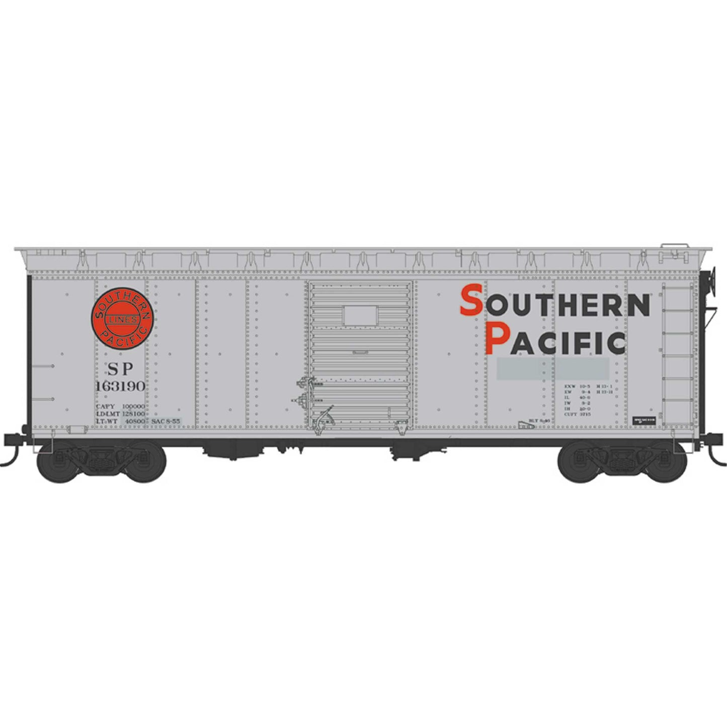 HO 40ft Boxcar SP #163190 (BOW43172)