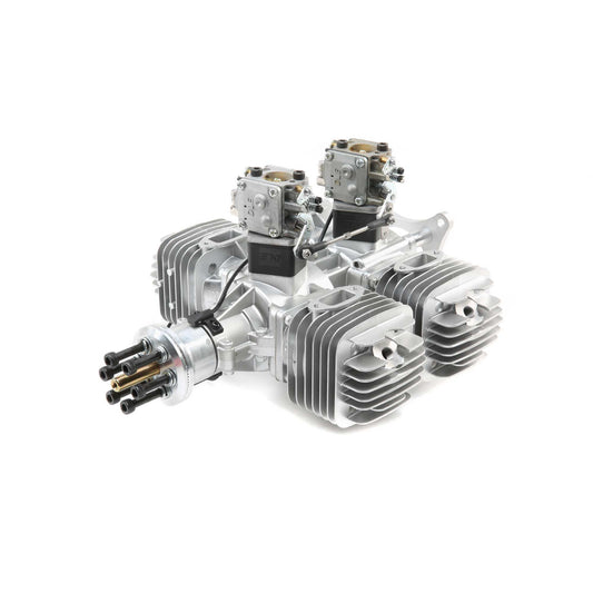 DLE-222 222cc 4-Cyl Gas Engine with Electronic Ignition and Mufflers (DLEG0222)
