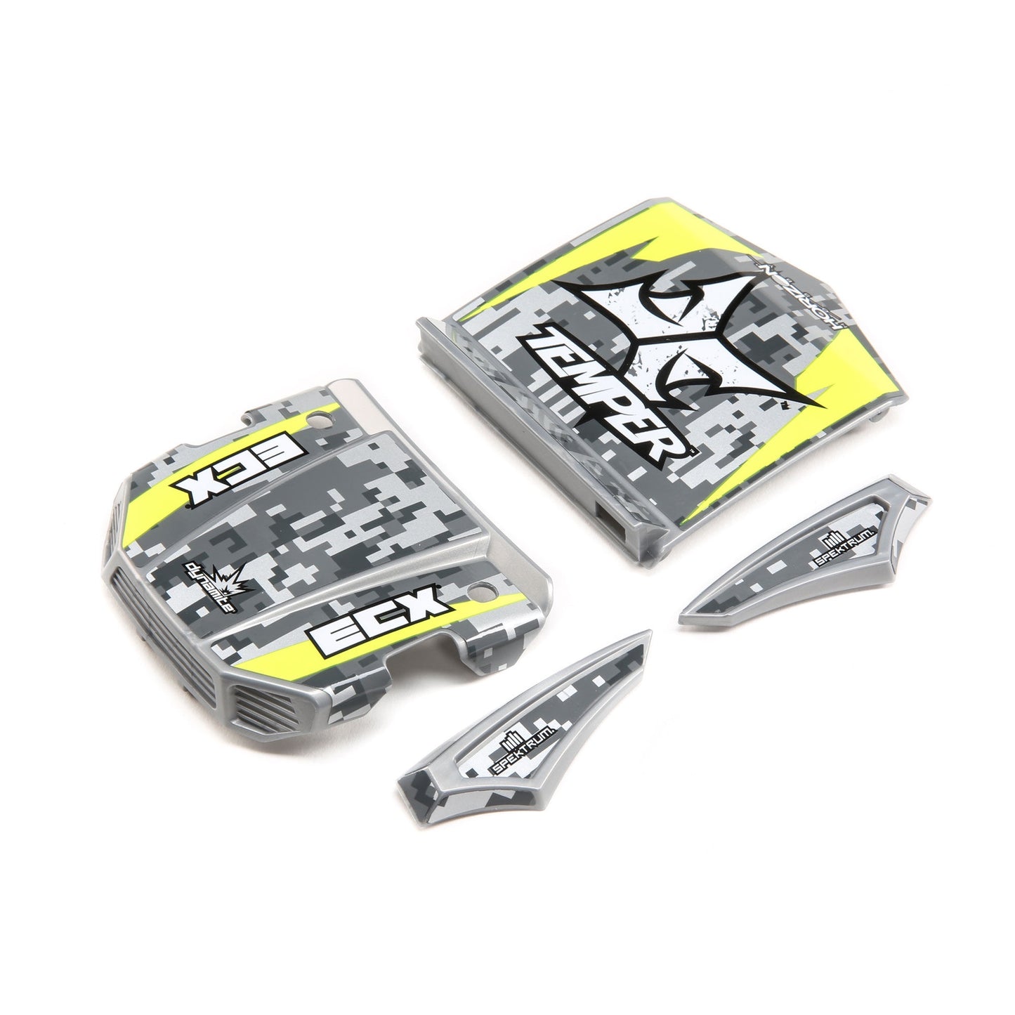 1/18 Painted Body Set Grey and Yellow for Gen2 4WD Temper (ECX210013)