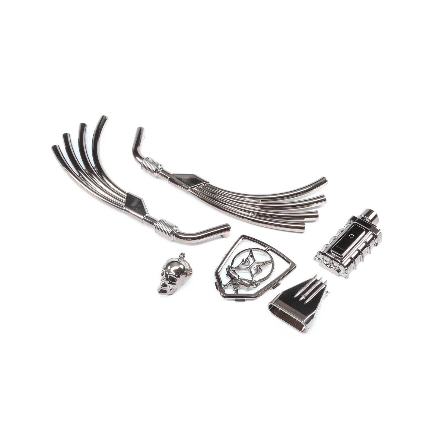 Black Chrome Doomsday Motor, Exhaust and Grill Parts (ECX220001)