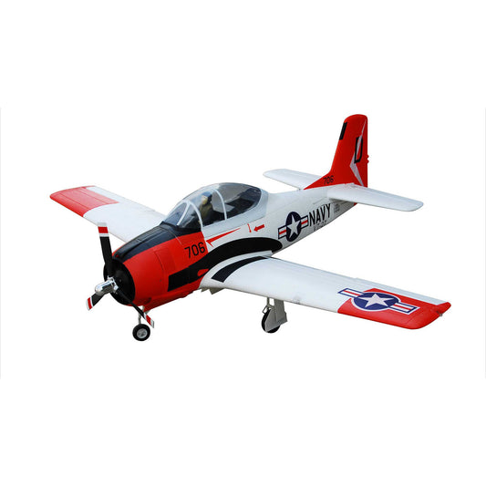 T-28D Trojan V4 Red PNP 1400mm (FMM083PRED)