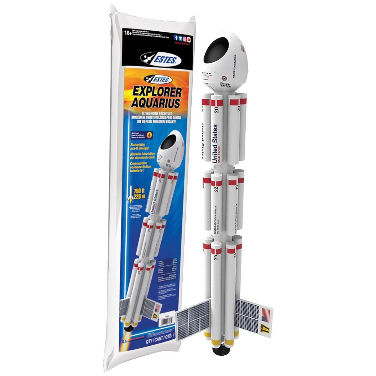 Explorer Aquarius Model Rocket Kit (EST7253)