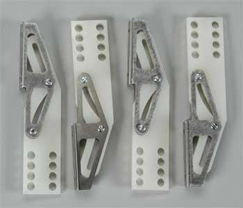 Fowler Flap Hinges for 1/5 and 1/4 Scale Aircraft (4) (ROB345)