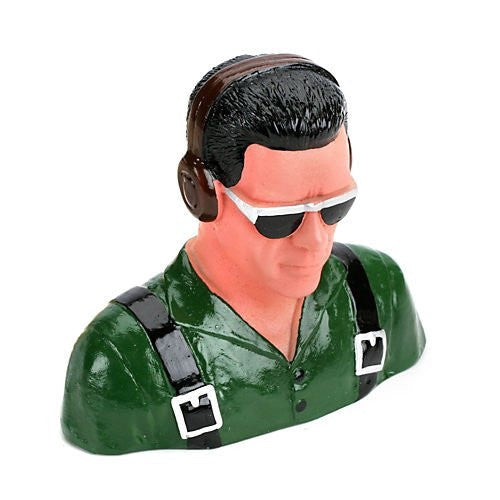 1/5 Civilian Pilot with Headphones and Sunglasses, Green (HAN9120)