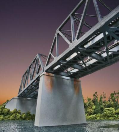 Doubletrack Railroad Bridge Pier (933-4552)