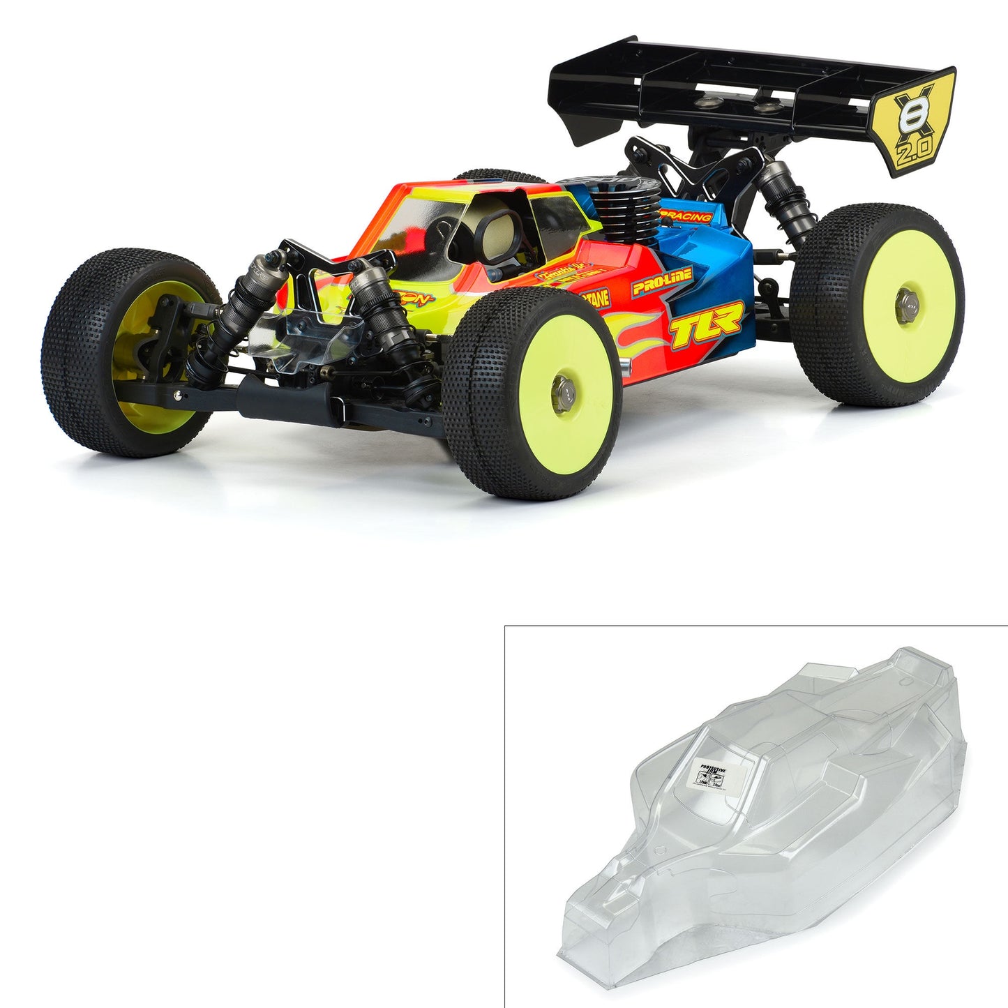 1/8 Axis Clear Body for TLR 8ight-X/E 2.0 (PRO360300)