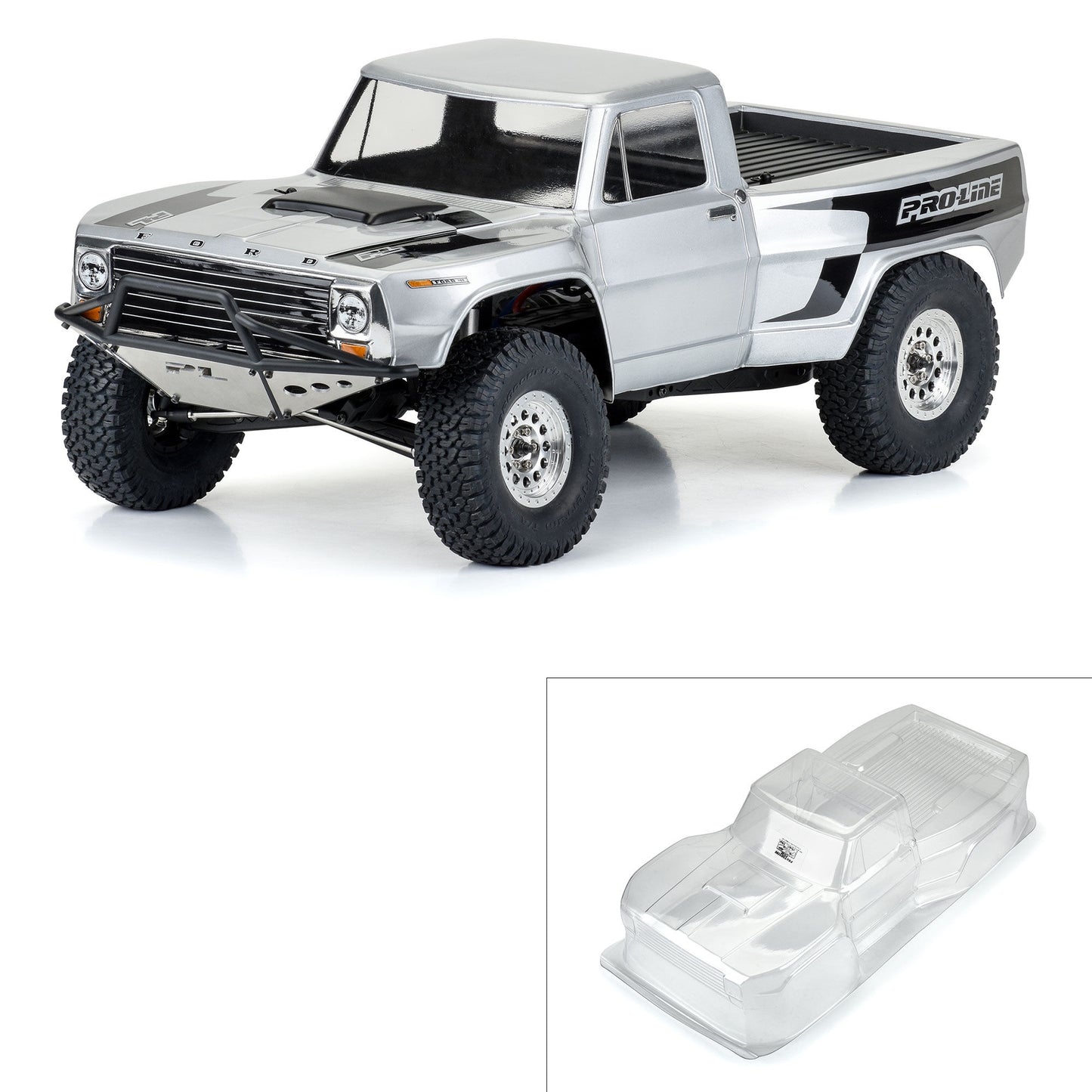 1967 Ford F-100 Pre-Runner Clear Body 12.3" WB for Crawlers (PRO364700)