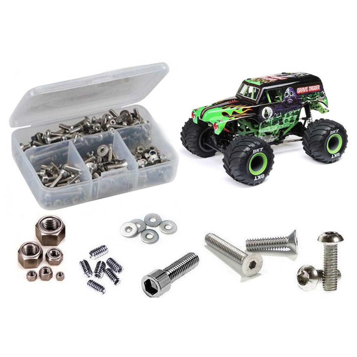 Team Losi 1/18 Mini LMT 4X4 Stainless Steel Screw Kit (RCZLOS142)