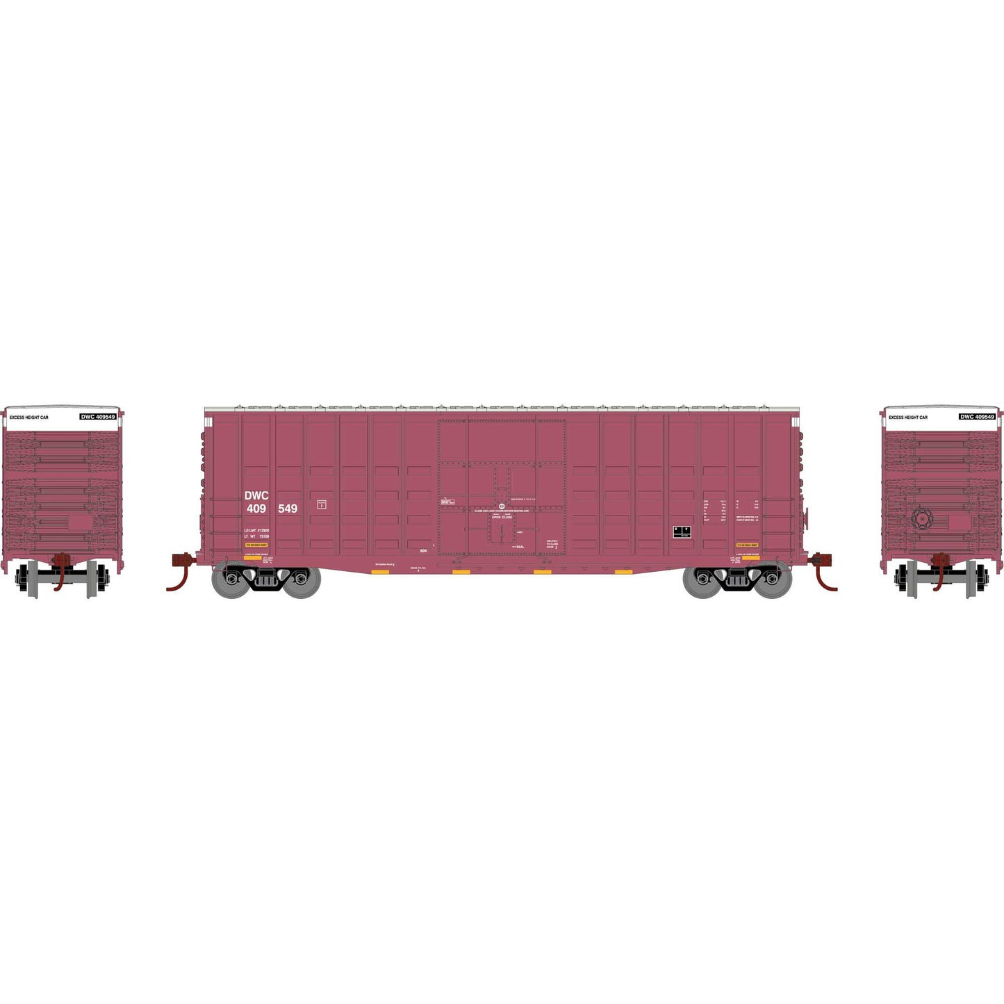 HO RND 50' Waffle High Cube Box Car (RND-1311)