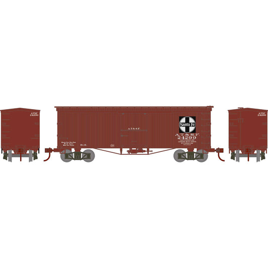 HO RND 36' Old Time Box Car ATSF #24299 (RND-2343)