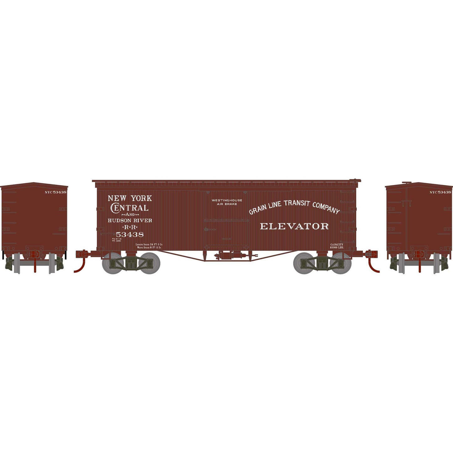 HO RND 36' Old Time Box Car NYC #53438 (RND-2346)