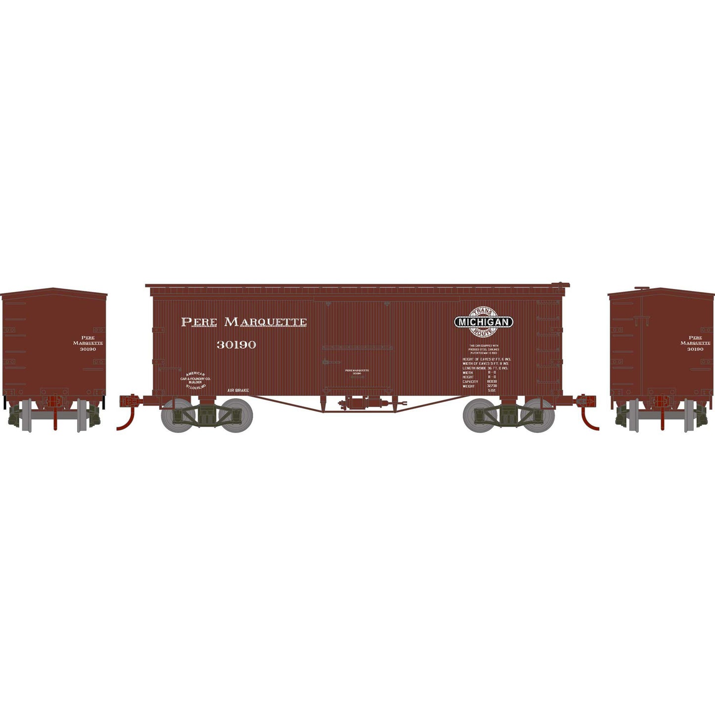 HO RND 36' Old Time Box Car Plastic Model Kit (RND-2349)