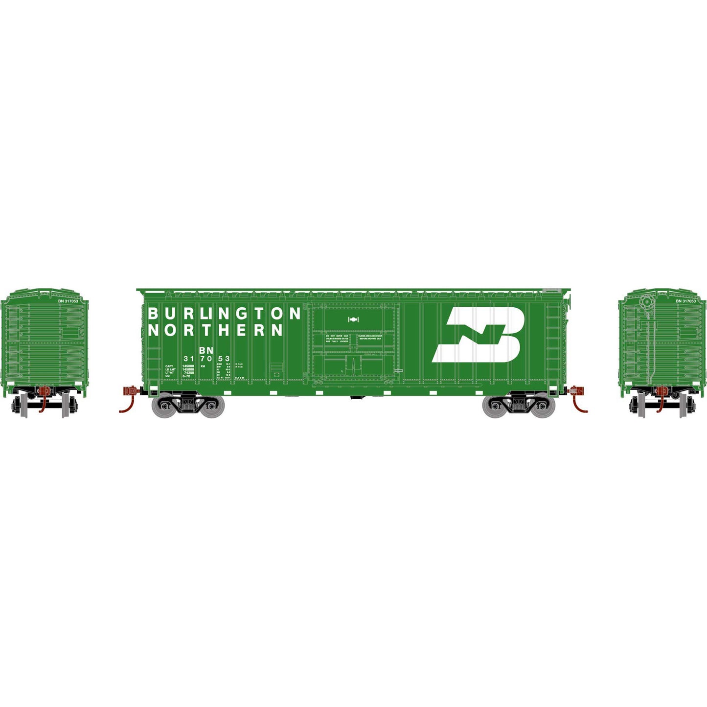 HO 50' OB Plug Door Box Car, Burlington Northern #317053 (RND40227)