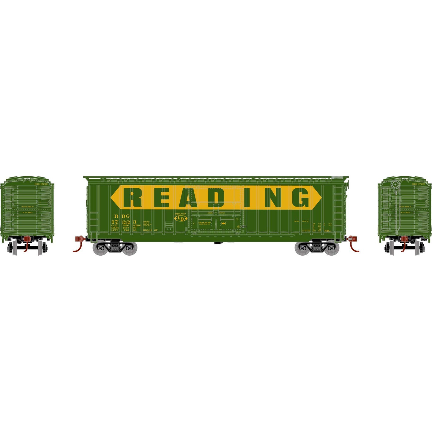 HO 50' OB Plug Door Boxcar RDG #17223 (RND40232)