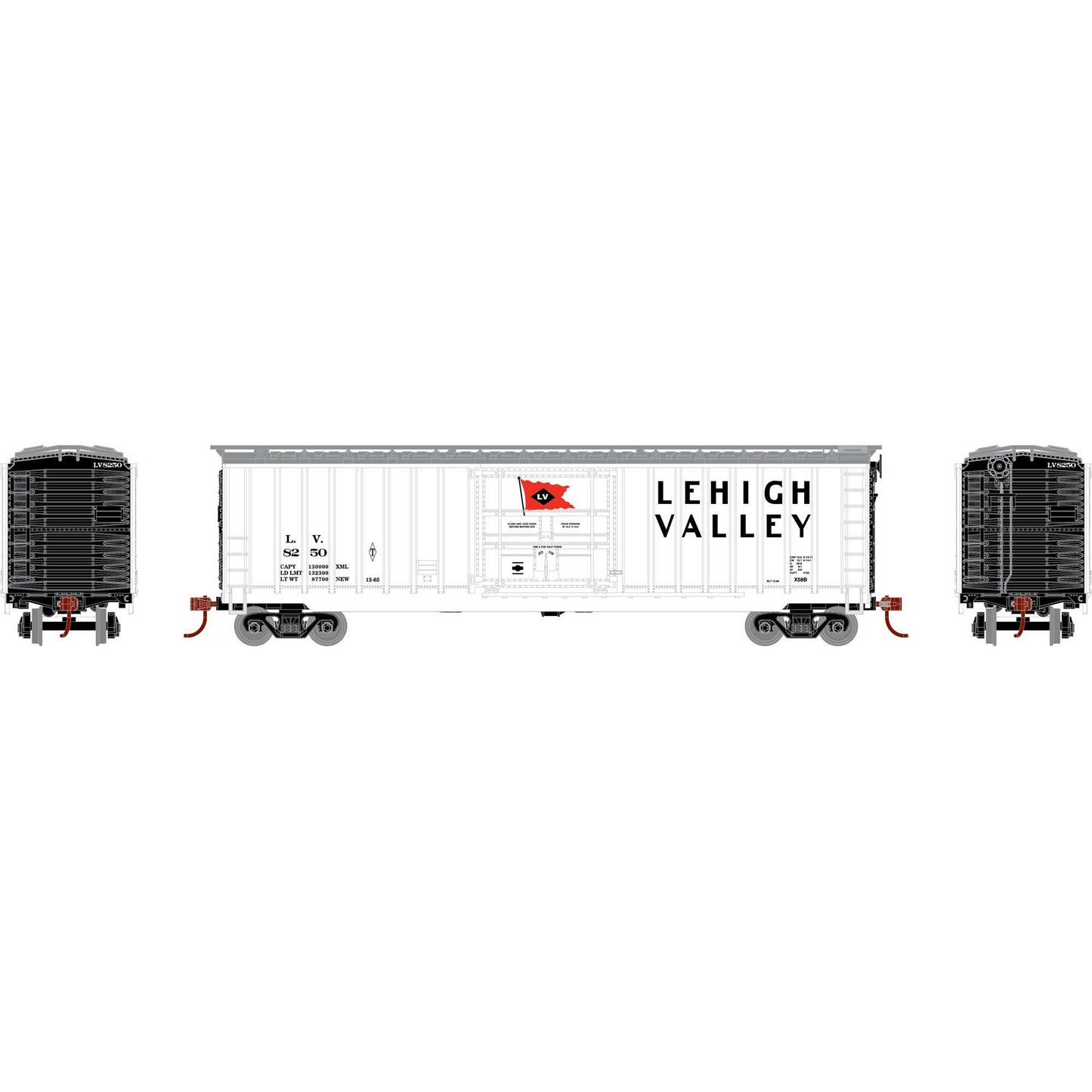 HO 50' OB Plug Door Box Car LV #8250 (RND40235)