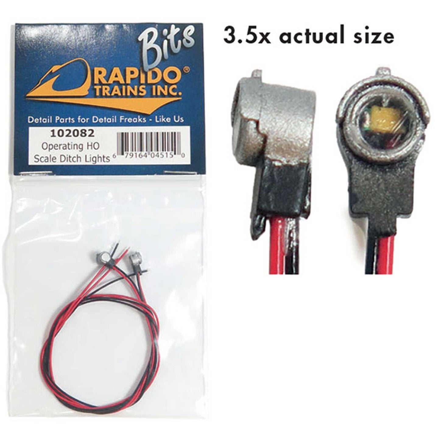 HO Tall Stack Ditch Lights (1 Pair) (RPI102082)
