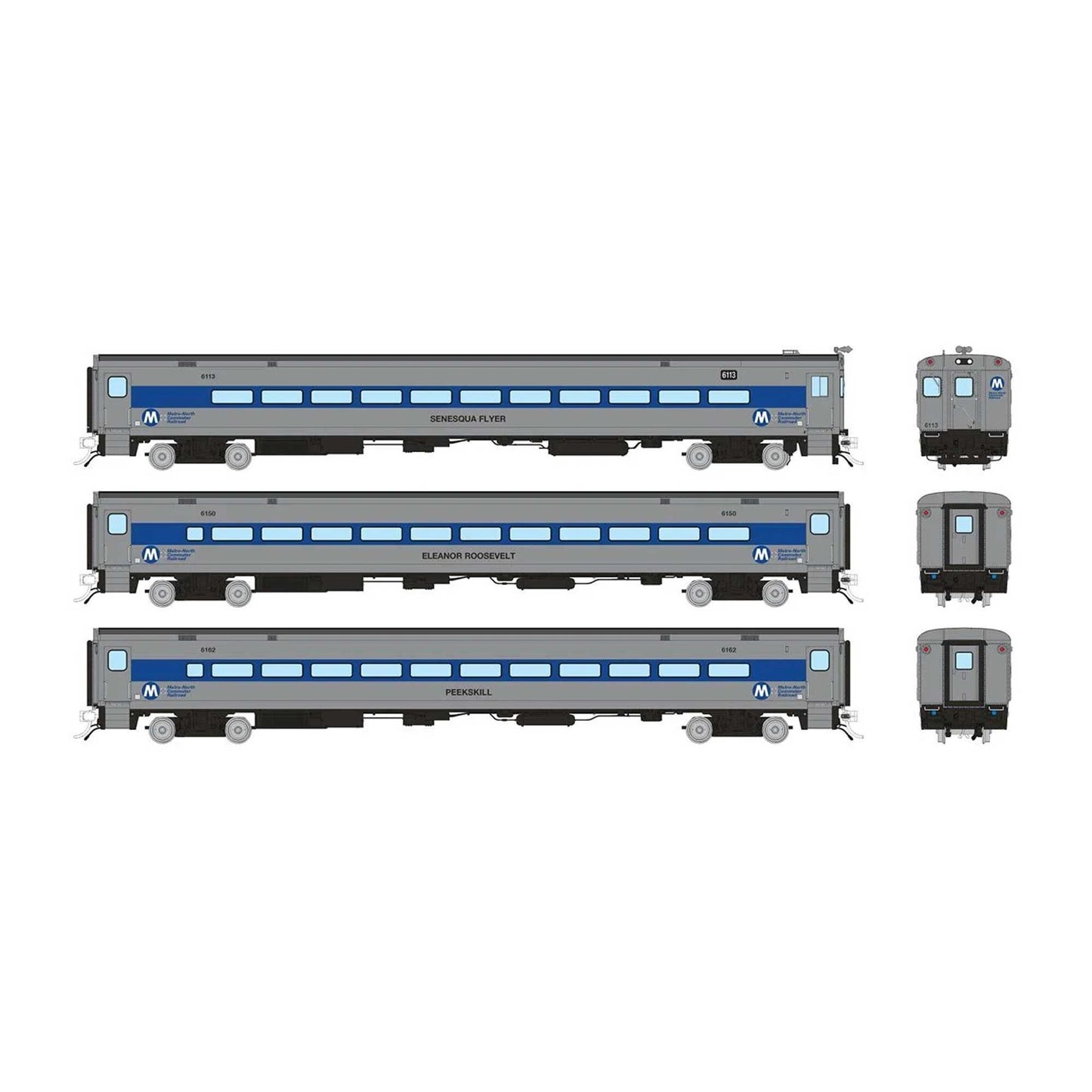 HO Comet Car MNCR As Delivered Set 1 Cab 6113 Coaches 6150 6162 (RPI128547)