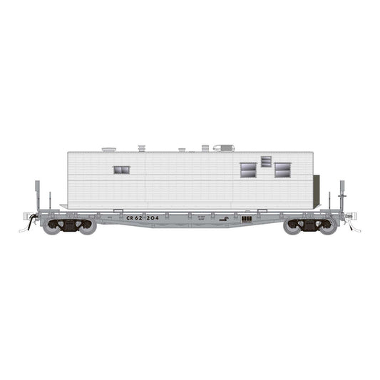 HO F30A 50 Flat Car with Camp Van, CR MOW (RPI138101)