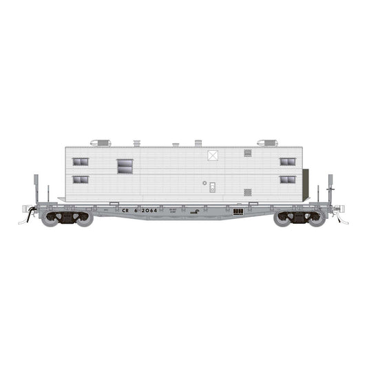 HO F30A 50 Flat Car with Camp Van (RPI138102A)