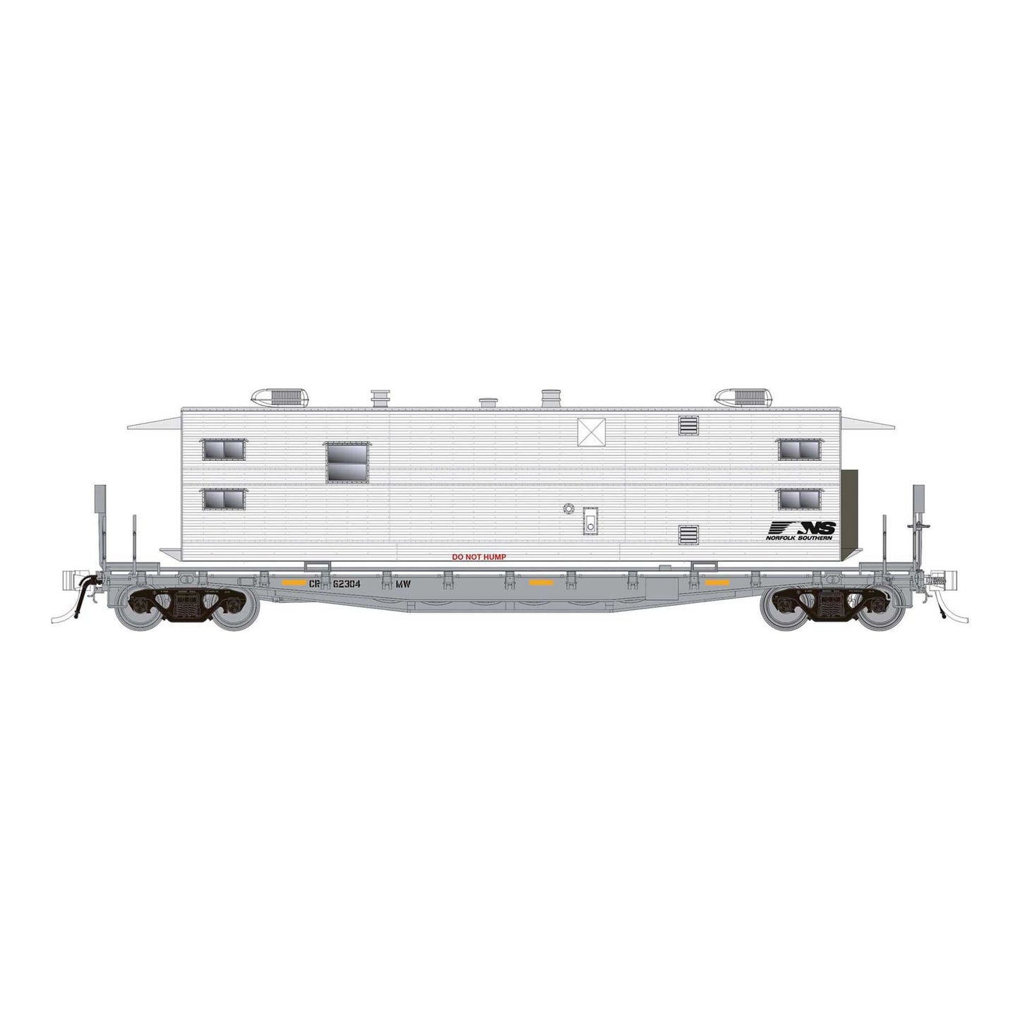 HO F30A 50 Flat Car with Camp Van for Norfolk Southern MOW (RPI138105)