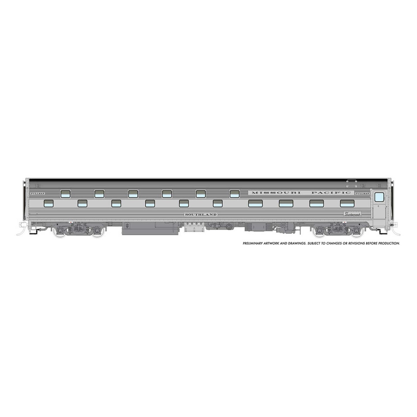 HO Budd Slumbercoach MP Southland 699 Plastic Model (RPI141018)