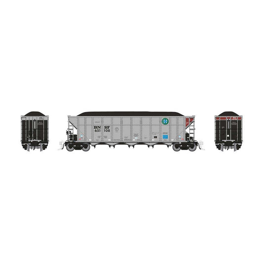 HO AutoFlood III Coal Hopper BNSF Circle Cross 6-Pack (RPI169042)