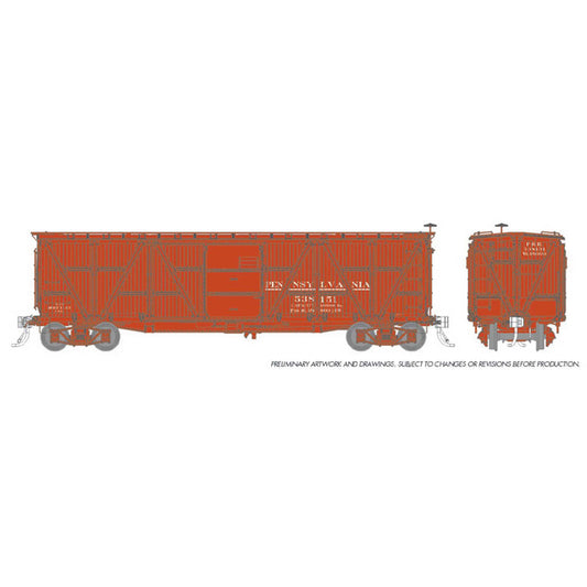 HO X23 PRR Boxcar PRR Pre-1920 Scheme (RPI177004A)