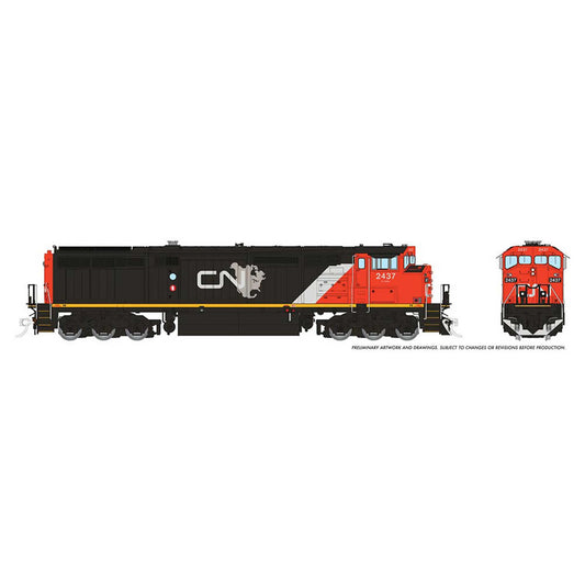 HO Dash8-40CM Locomotive with DCC & Sound, CN #2451 (RPI24513)