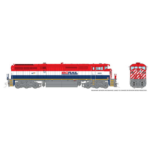 HO Dash8-40CM Locomotive with DCC and Sound (RPI24518)