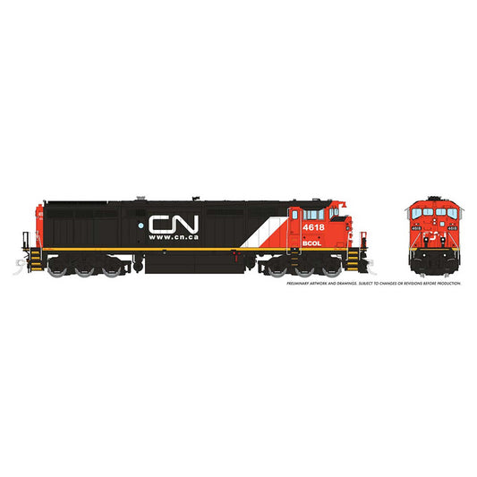 HO Dash8-40CM Locomotive with DCC & Sound, BCR #4518 (RPI24522)