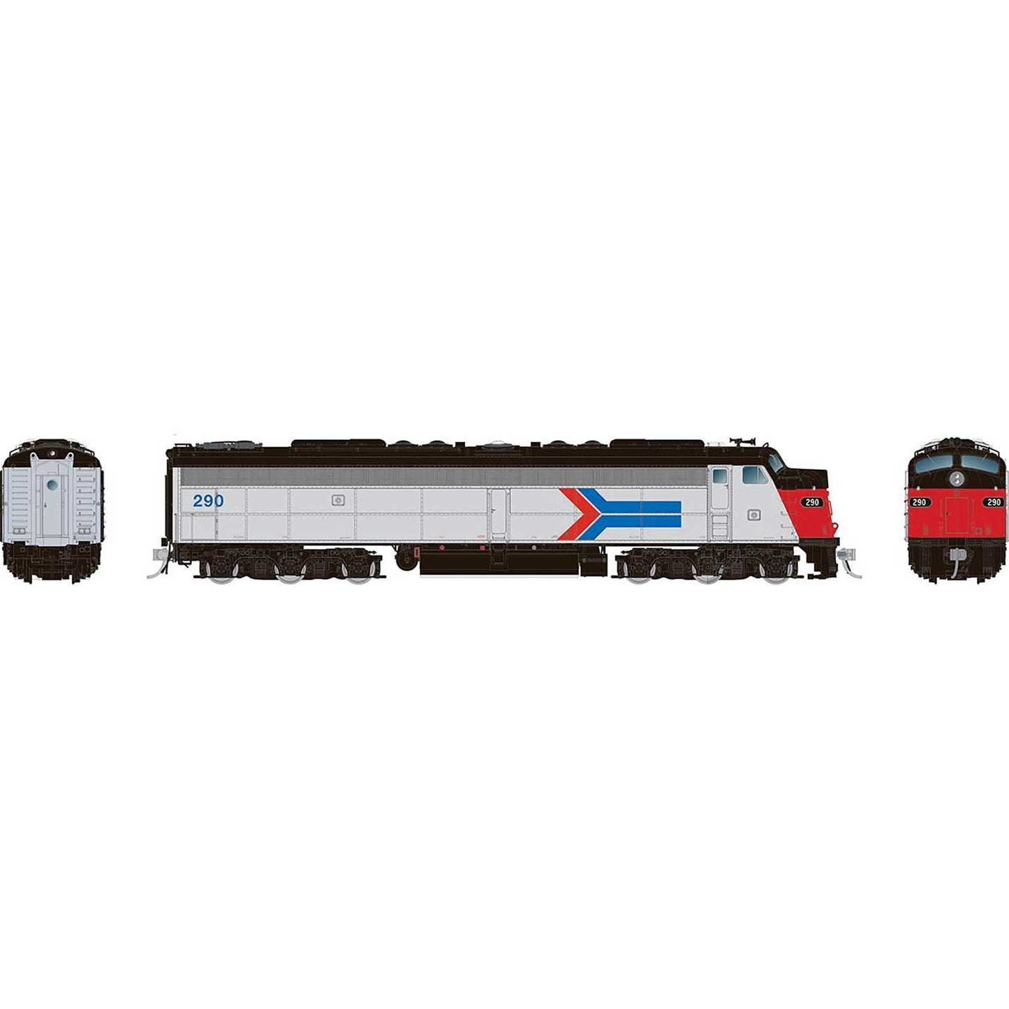 HO EMD E8A Locomotive with HEP DCC and Sound Amtrak Phase 1 #499 (RPI28802)