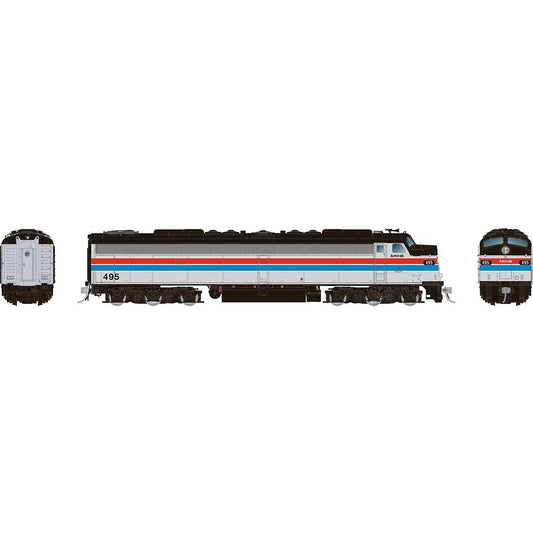 HO EMD E8A Locomotive with HEP and DCC & Sound Amtrak Phase 2 #495 (RPI28803)