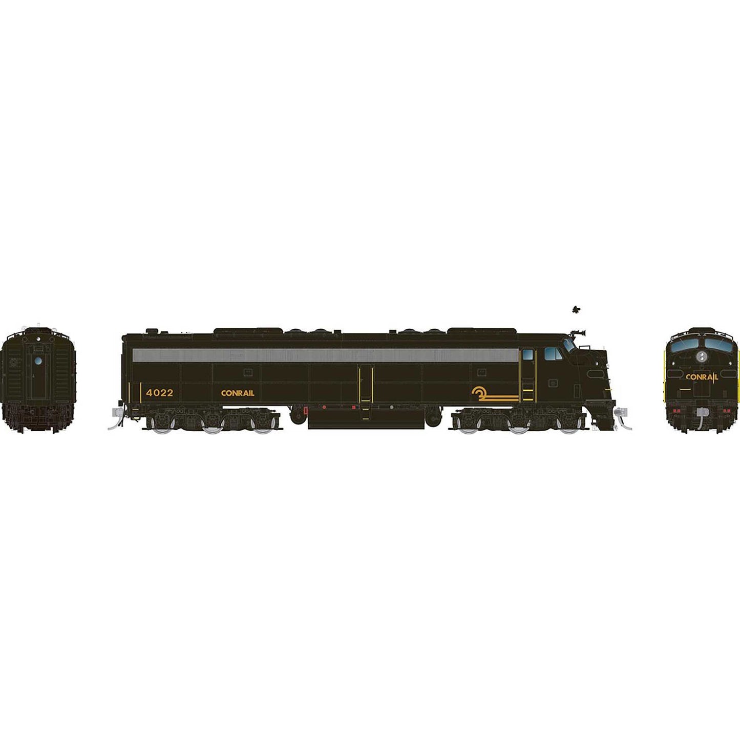 HO EMD E8A Locomotive with DCC and Sound Conrail #4020 (RPI28807)
