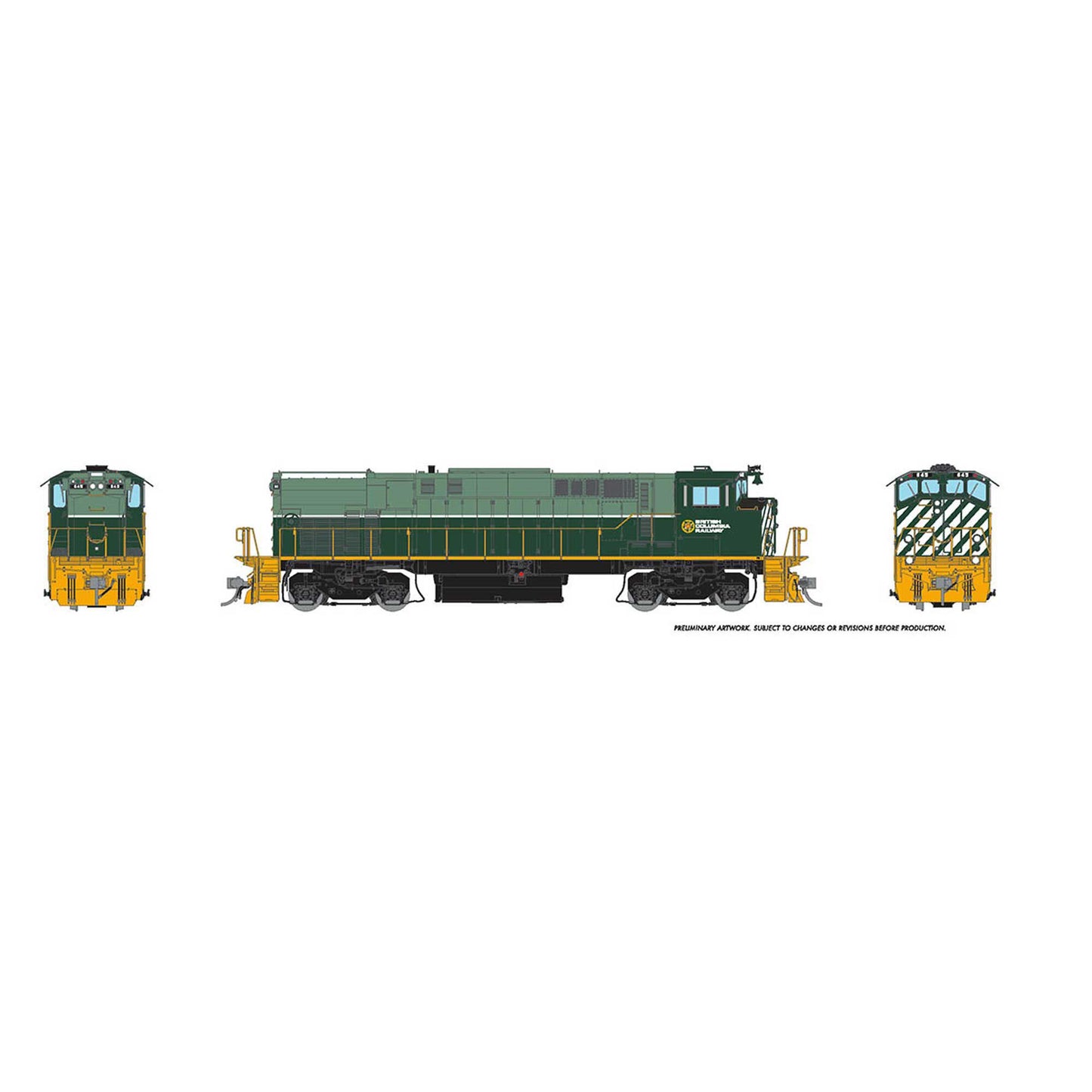 HO M-420 DCC Locomotive with Sound BCR Green #646 (RPI33527)