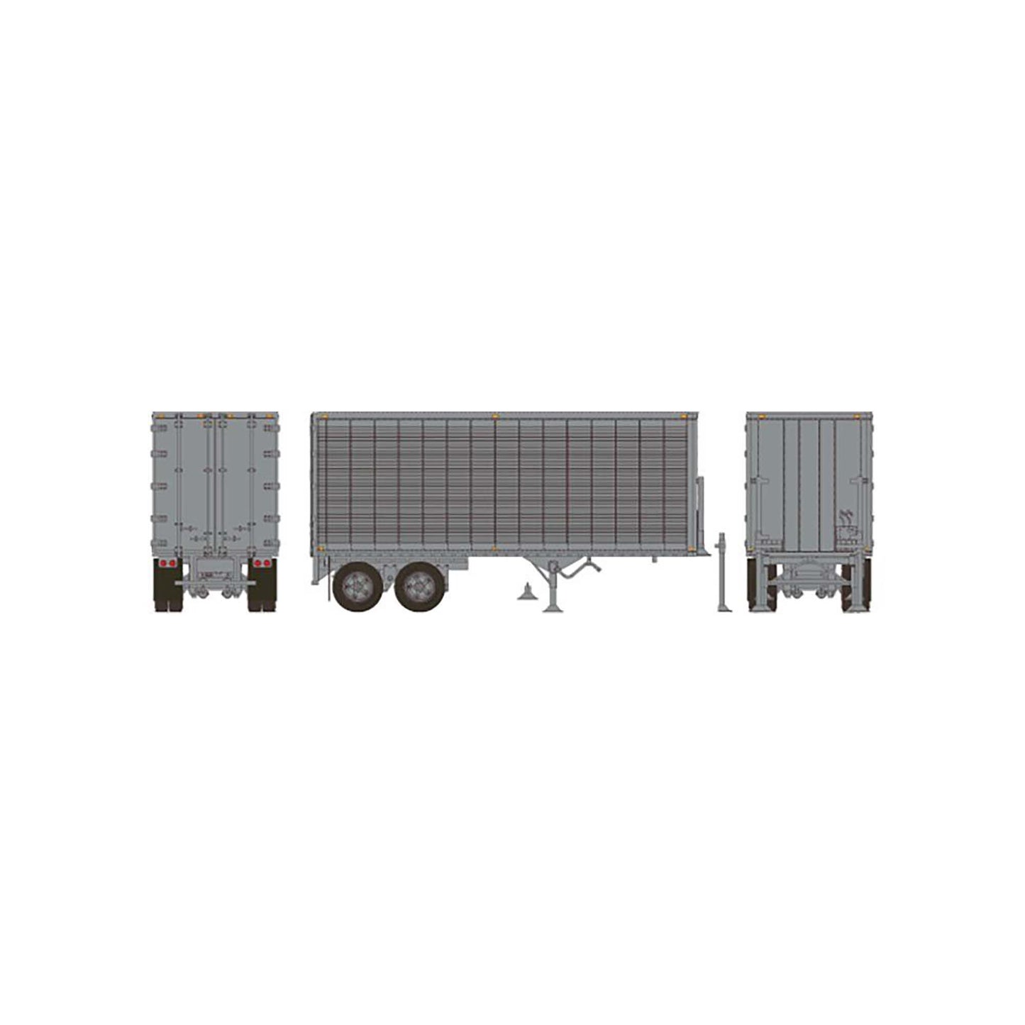 HO 26 Can-Car Trailer Silver UNDEC (RPI403121)