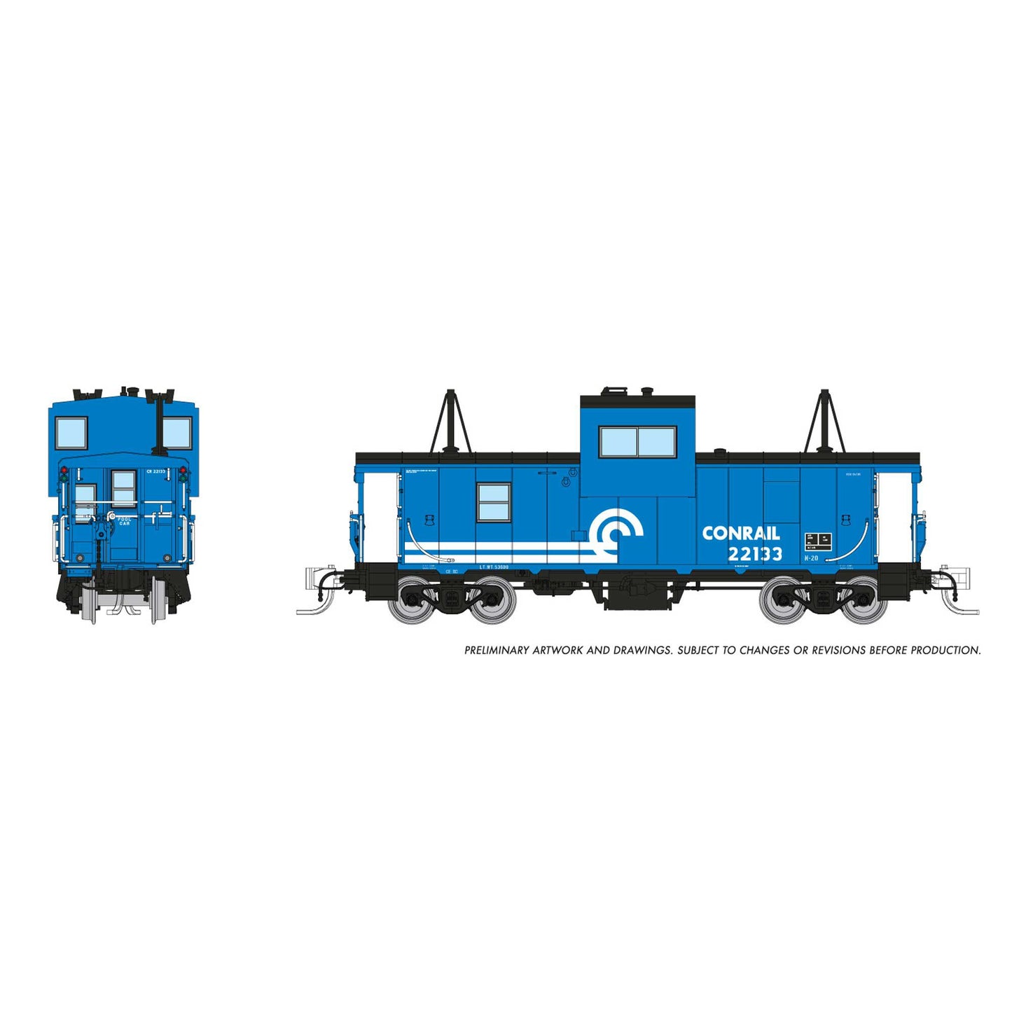 N Wide Vision Caboose Conrail #22133 (RPI510026)
