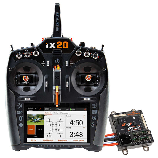iX20 20-Channel DSMX Transmitter Combo with AR20400T PowerSafe Receiver (SPMR20100C)