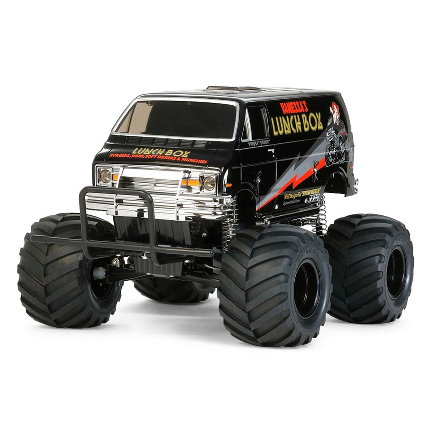 1/12 Lunch Box 2WD Monster Truck Kit Black (TAM58546A)