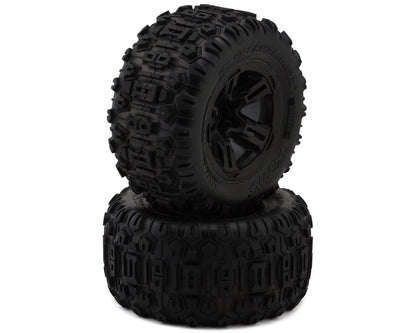 T&W 3.8 BLK WHL W/SLDGEHMR TIRE (TRA9573)