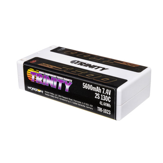 7.4V 5600mAh 2S 130C Shorty LiPo Battery with 5mm Bullets (TRI-1023)