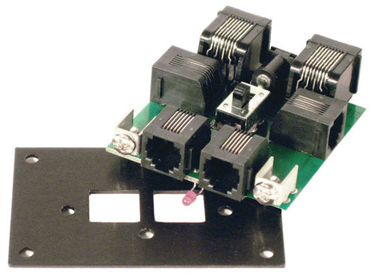 UTP-CAT5 Fascia Panel with 2 CAT RJ45 Sockets on Back (NCE234)