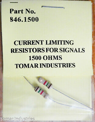 Signal Resistors for Red Light 1500-Ohm (2) (TOM8641500)