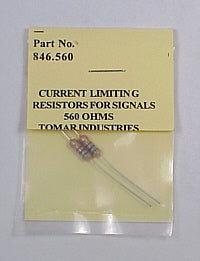 Signal Resistors for Yellow Light 560-Ohm (2) (TOM864560)