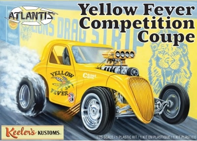 1/25 Keeler's Kustom's Yellow Fever Competition Coupe Plastic Model Kit (AAN13101)