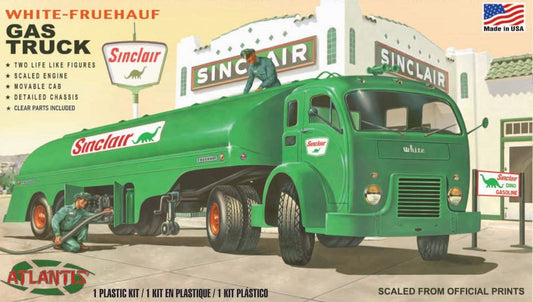 1/48 White-Fruehauf Gas Truck with 2 Figures (formerly Revell) Plastic Model Kit (AAN1402)