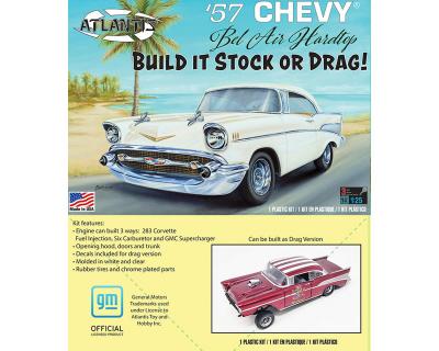 1/25 1957 Chevy Bel Air Stock/Drag Plastic Model Kit (AANH1371)