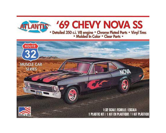 1/32 1969 Chevy Nova SS Route 32 Plastic Model Kit (AANM2006)