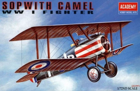 1/72 WWI Sopwith Camel RAF Fighter Plastic Model Kit (ACY12447)